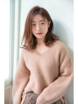 アンアミ オモテサンドウ(Un ami omotesando) 【Un ami】はねても可愛いカジュアルなミディアム　工藤　由佳