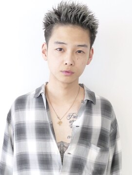 フィフス(fifth) スパイキーショート  刈り上げ フェード グランジ グレージュ