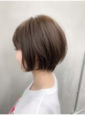 大人可愛い丸みボブ くびれショート ショートボブ