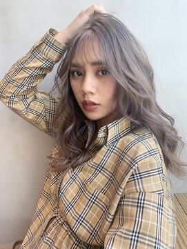 アルバム 銀座(ALBUM GINZA) ラフウエーブ_耳かけウェーブパーマフォギーベージュ_87127