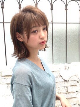 ロンドプランタン 恵比寿(Lond Printemps) 大人かわいいワンレン耳かけ外ハネボブ