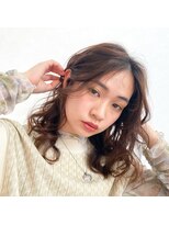 クーラ(Cura)&nbsp;*コテ巻き風デジタルパーマ・マロンブラウン