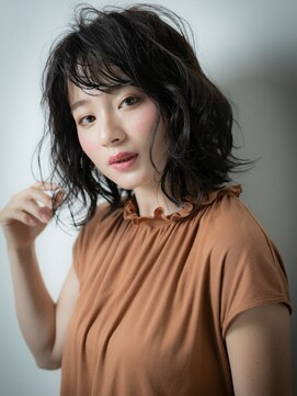 カバーヘア ブリス 北浦和(COVER HAIR bliss) シースルーバングくせ毛風暗髪くびれヘア201u北浦和20代30代40代