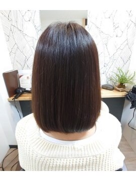 ヘアーカルチャー 小倉台店 HAIR CULTURE 髪質改善カラートリートメントでミディアムストレート