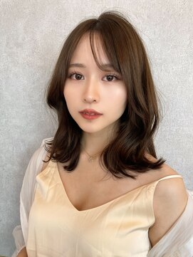 ルームバイシー 新宿(Loom. by Sea) 【Loom.林】大人可愛いくびれヘア/韓国ヘア/ペールベージュ