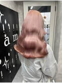 ホワイトピンク/ピンクカラー/ピンク髪/ケアブリーチ
