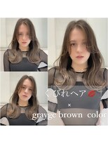 トルネード(TORNADO) 韓国風ヘア 外国人風ヘア くびれヘア グレージュブラウンM1123