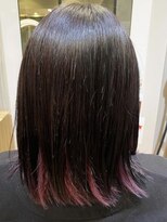 サルビア(Salvia) 〈サルビア美畑町店〉くすみピンクインナーカラースタイル