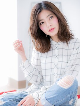 アルバハナレ 横浜(αlba HANARE) 関内/髪質改善/ニュアンスカラーのふんわりカールくびれヘア♪f