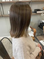 ルーア カインドサロン(Ruua kind salon)&nbsp;切りっぱボブ　細かめハイライトグラデーション