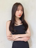★黒髪ボブルフネビージュ小顔ワンレンレイヤー