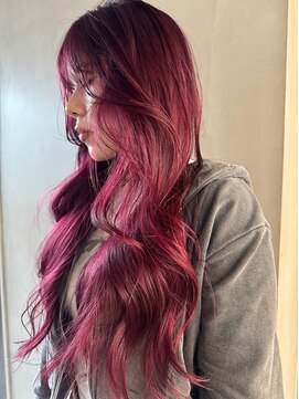 フェブ(fev) 【fev_hana】ブリーチなしダブルカラーで叶うボルドールビー