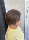 ＊丸み束感ショート