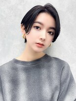 ラフィス ヘアー センス 広島袋町店(La fith hair SEnSE) 【La fith】大人ショート×センターパート×暗髪カラー