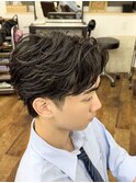 メンズフェザーパーマ