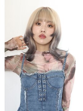 ヘアリゾート ラグーン(hair+resort lagoon) 【蓮沼実奈】20代30代40代◎ハイトーンウルフ/セミディ