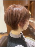 インナーカラーショートボブ
