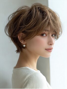 アルトリスト(Altruist Aging×HAIR&SPA) ☆イメチェンピンクベージュアンブレラカラー前髪クールショート