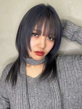 スリーバイベルベット(THREE...by velvet) ウルフレイヤー/博多美容室/ブリーチ/ダブルカラー/オージュア