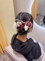 ヘア サロン クラン ソア 心斎橋店(hair salon clan soar)&nbsp;成人式ヘア アップスタイル
