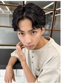 ビジネス◎爽やかセンターパート×ニュアンスパーマ