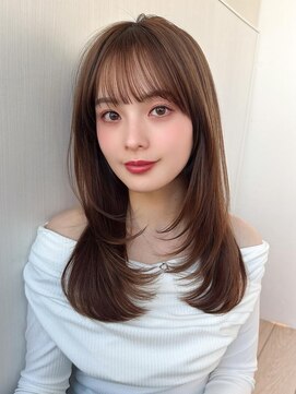 デラ バイ アフロート(DELA by afloat) レイヤーカット/韓国ヘア/艶髪/透明感ブラウン