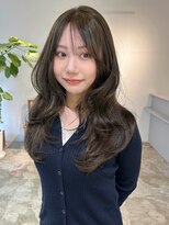 フェブミエル(fev miel) 【fev_rica】前髪シースルーとレイヤーカット×オリーブブラウン