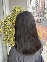 エマ 浦上駅前店(EMMA) 暗めグレージュ×premium透明感ケアカラー