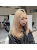 アッシュ 関内店(Ash) ブロンドセミロングレイヤー