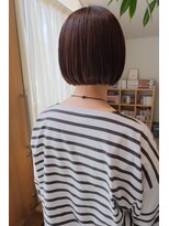 ニコ ヘアー(nico hair) ぱつっとボブに人気オレンジカラー