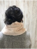 『estrela』大人可愛い冬のお団子ヘアアレンジ