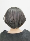 ナチュラルボブ耳かけマッシュショートベージュ