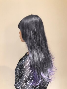 ハコ(ha co) 菊池指名　シルバーパープル　グラデーション