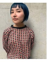 カンナ オーガニック ヘアデザイン(CANNA ORGANIC & HAIR DESIGN)&nbsp;【CANNA/代官山】オン眉ブルーショート
