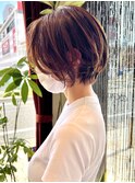 前髪長め×ショートボブ【JUN】