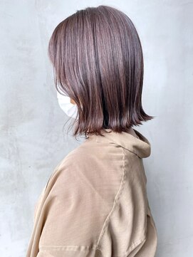 アルバム 渋谷パルコ(ALBUM) ラベンダーボブ_グレージュカラーボブウルフ_ba348011