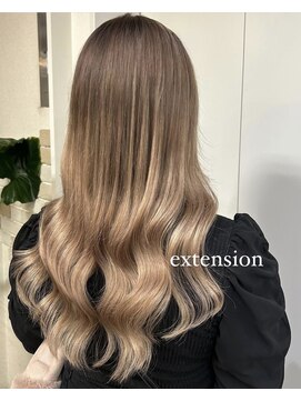 アーチフォーヘア 心斎橋店(a-rch for hair) エクステで色落ちを考えたグラデーション