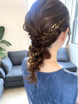 ジェリカヘアー サンフラワー通り(Jlica hair)の写真/結婚式/女子会/イベントにも！ゆるふわアレンジからフォーマルまで大切な日のヘアセットはプロにおまかせ♪