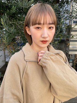 アンバー 池袋(amber) 切りっぱなしボブ/ボブ/ハイトーンカラー[池袋駅]