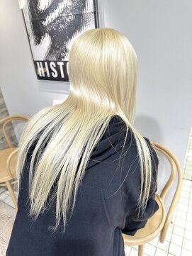 ヲタク(wotaku.) 抜きっぱなしブロンドケアブリーチリタッチハイトーンロング