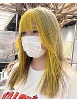 ゼスト 八王子店(ZEST)&nbsp;イエローカラー/フェイスフレーミング【佐々木麻衣】