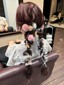 ボネッカ 鶴見(BONECCA) 成人式前撮りヘアセット【柳澤優名】