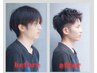 【何度でも】メンズカット＋ヒートカールパーマ　￥9900