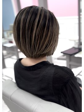 グラスペディア(graspedia) ショートバレイヤージュ【広島白髪ぼかし】