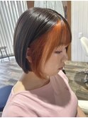 前髪インナーカラー