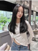 顔周り ボブ 韓国 レイヤー ダブルカラー 名駅 リタッチ 460