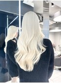 抜きっぱなしブロンドハイトーンインナーレイヤーカットウルフ