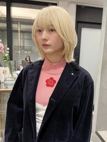 ローブ アオヤマ(LOAVE AOYAMA)&nbsp;ブロンド/ハイトーン/レイヤーボブ/抜きっぱなし/ダブルカラー