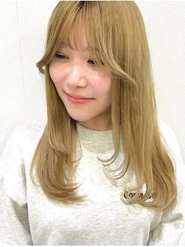 エル 新小岩(elu) 美髪/ワイドバング/レイヤーカット/くすみベージュ/新小岩駅