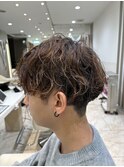 なみまきパーマ 刈り上げマッシュ